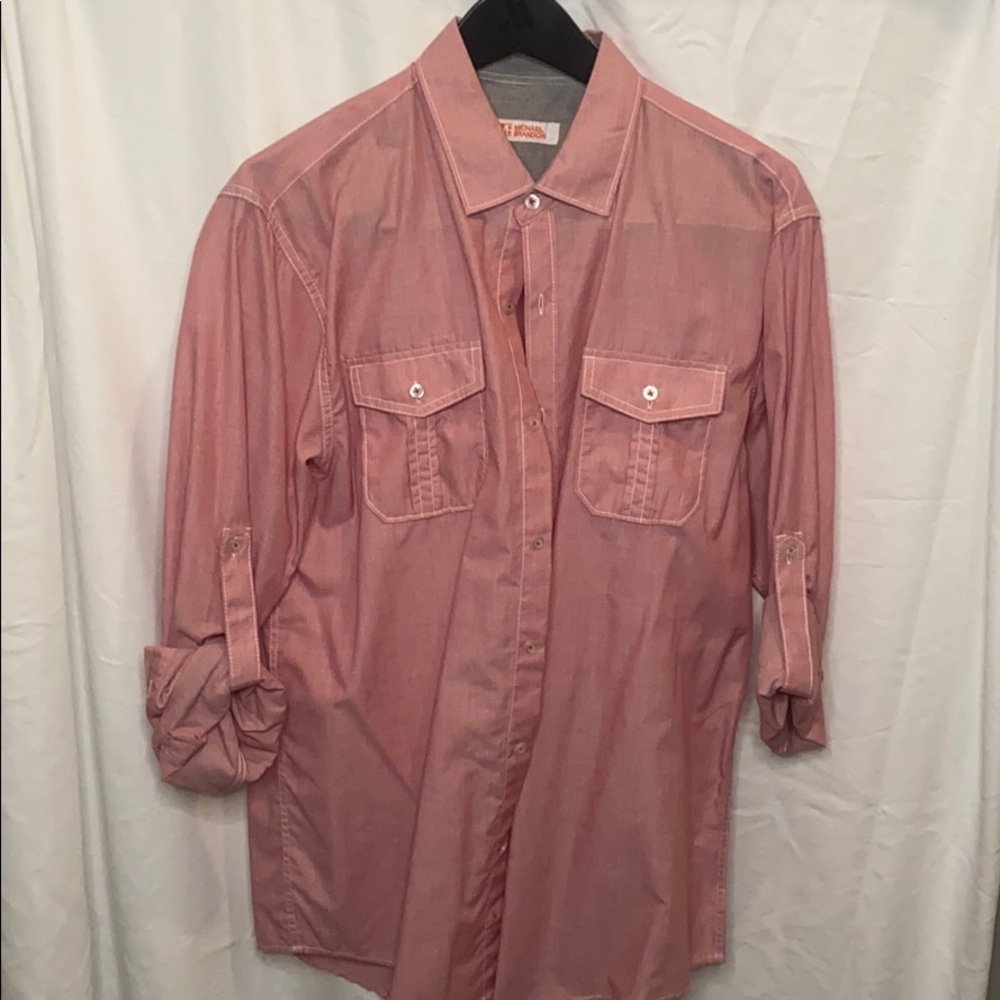 Men’s casual button down Michael Brandon/ large.
